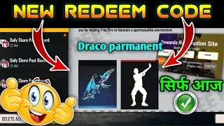 FF REDEEM CODE | DRACO AK REDEEM CODE | SHAKE IT UP EMOTE REDEEM CODE | FFCO REDEEM CODE | SBG