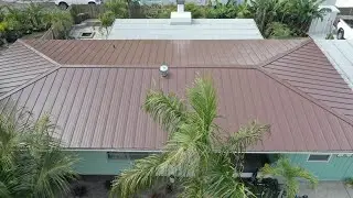 Metal roofing Cocoa Brown in Larg&oacute; FL 25 de abril de 2023