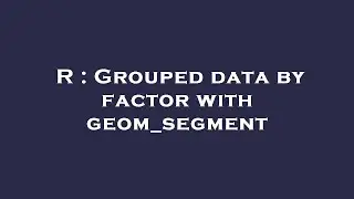 R : Grouped data by factor with geom_segment