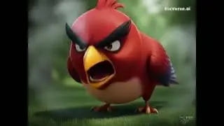 Angry Birds Red Realistic Pixverse Ai Generated 
