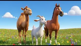 Animal Friends Song: Camel, Goat, and Horse | The Camel Walks in the Yellow Sand