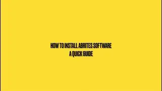 How to Install ABRITES Software - A Quick Guide