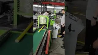 PE Foam pipe covering machine,foam pipe extrusion coating machine  info@lzjinlida.com