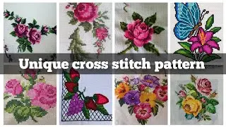 #1stunning & elegant cross stitch pattern/charsuti embroidery designs ideas/hand embroidery