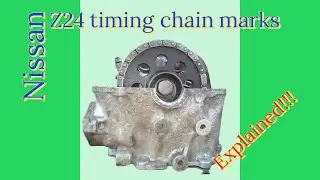 Nissan Z24 timing chain marks