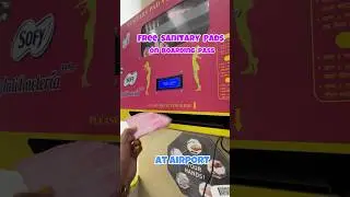 Free Sanitary pad on your boarding pass |Try this hack #sanitarypad #free #airport #crazy #hack #wow