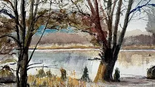 Presence - Watercolor Landscape
