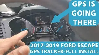 How To Install GPS Tracking System In A 2017-2019 Ford Escape. Full Installation.