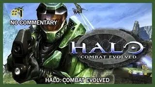Halo: Combat Evolved Walkthrough - M. #1 (Pillar of Autumn) HD 1080p Xbox No Com.