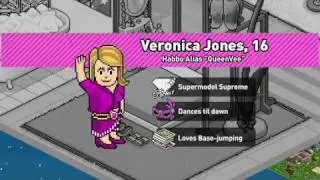 Supermodel Veronica in Habbo Hotel