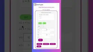 Learn to Solve a 2x2 linear system using TeachYaar Calculator