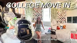 COLLEGE MOVE IN VLOG *sophomore year* | first apartment, unpacking, organizing + decorating
