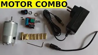 Motor Combo Unboxing - 555 Motor, Drill chuck, Speed Controller, 12V Adapter - Electronic Species