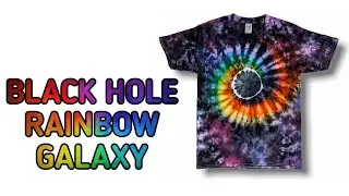 BLACK HOLE RAINBOW GALAXY Tie Dye Tutorial | MEO FAUSTINO
