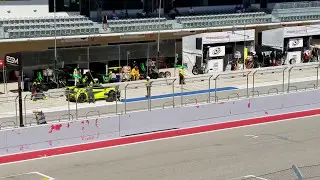 IMSA Continental Tire pit stops under safety car