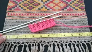How to knit Muffler/ Scarf/ Stole & Shawl Knitting Measuerments
