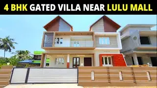 Vlog 699. Lulu Mall ന് അടുത്ത് 4 Bhk Gated Villa | MARBLE HOMES