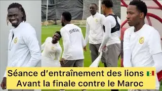 S&eacute;ance d&rsquo;entra&icirc;nement de l&rsquo;&eacute;quipe nationale du S&eacute;n&eacute;gal avant la finale 