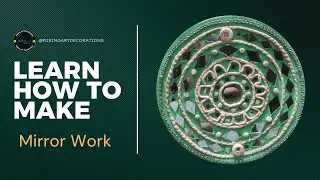 Mirror work art # Mirror art tutorial #risingartdecorations #DIY mirror art#viral