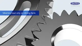 “Lopsided” gear flanks for high torque