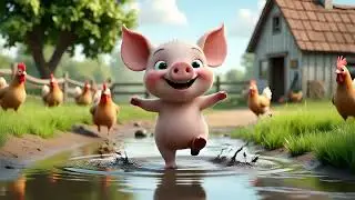 Let's Play on the Farm! | Happy Pig's Puddle Party