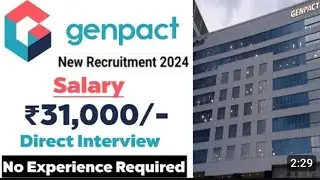 Latest jobs in Genpact/direct apply/any degree/35000 salary/Genpact jobs/mnc jobs/degree jobs