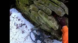 Exploring for old home sites with Dad in PA in winter