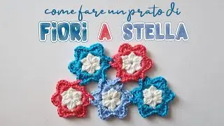 Uncinetto facile - tutorial dei fiori a stella che puoi unire senza cucire