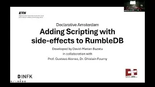 David Marian Buzatu and Ghislain Fourny  -  Adding Scripting with side effects to RumbleDB