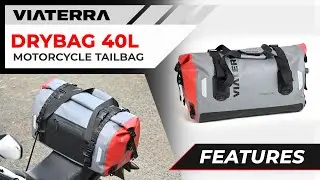Dry Bag 40L Tail Bags For Motorbikes | Motorcycle Luggage Bag |Product Feature Video |ViaTerra Gear