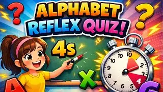Alphabet Speed Quiz ‼️  ABC Reflex Challenge  ⚡ Think Fast or Lose!