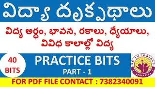 PERSPECTIVE EDUCATION MOST IMPORTANT BITS FOR DSC, TET | PIE BITS IN TELUGU | PIE IMPORTANT BITS