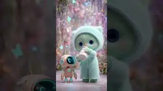 #humanoidkitten#cuterobot#labubudoll#milkbotle #adorablekitten #cartoonkitten #cuteanimation #shorts