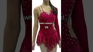 the dress i ordered vs what i got 🙈✨ #figureskating #figureskater #iceskater #iceskating #skating