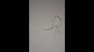 How to draw shoes / Drawing  a princess shoes / moda ayakkabı &ccedil;izmek