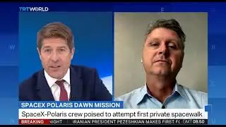 WimmerSpace on first private space walk Polaris Dawn, TRT World, Sept 12, 2024