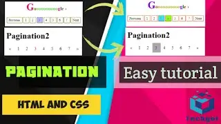 EASY PAGINATION TUTORIAL | PAGINATION TUTORIAL WITH HTML5 AND CSS3(Part-01) .