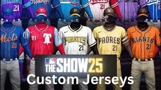 DESIGNING CUSTOM JERSEYS  In MLB THE SHOW 25! How To Edit & Design Uniforms In Diamond Dynasty
