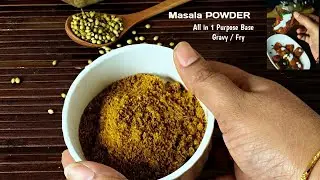 Masala POWDER | All in 1 Purpose Base Gravy / Fry | Homemade | Multipurpose Masala | Indian Masala