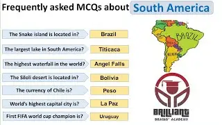 Most asked MCQs about South America in one test papers of FPSC, SPSC, PPSC, STS, PTS