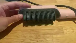 TYMO Ring Pink Hair Straightener Brush Review, Best Hair Straightening Brush I've Used! So Easy To