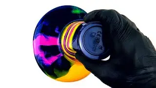 HUGE CELLS - Acrylic Pouring Flip Cup Technique
