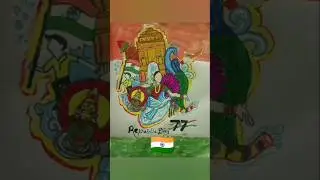#doodlepainting# #independenceday #doodlepainting#art#doodleart #drawing#artstyle#painting #artform