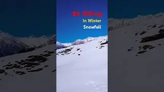 Snowfall In Winter Bir Billing 😄#snowfall #birbilling #himachal #trending #viralvideo #short #yt