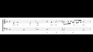 GIOVANNI FELICE SANCES: Audite me divini fructus PDF SCORE