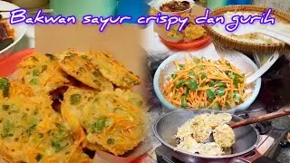 RESEP BAKWAN SAYUR CRISPY & GURIH//Wortel dan daun bawang bisa jadi gorengan seenak ini