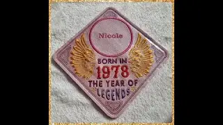 MugRug Wings / BirthWings von Soulmade -  ITH  Untersetzer  Sticken Stickmaschine