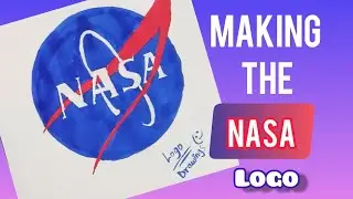 Making & Drawing the NASA Logo &bull; #LogoLoversOfTheWorld!  #LogoMakingChallenge &bull; Logo Drawings