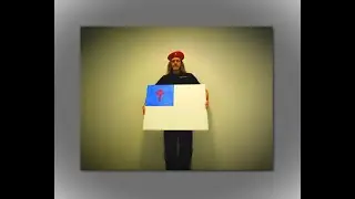 MY 2014 PAINTING OF A CHRISTIAN FLAG ~ Michael James Fry
