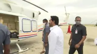 CM jagan conducts aerial survey...